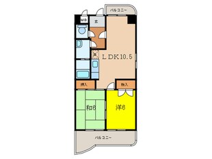 福洋マンションの物件間取画像